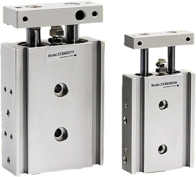 SMC CXSM2530 (CXSM25-30) - Dual Rod Cylinder, Slide Bearing, 25 mm Bore, 30 mm Stroke