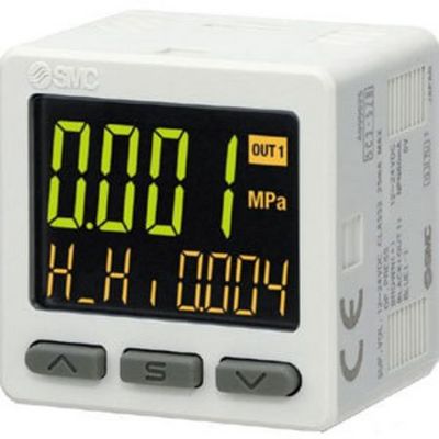 SMC ZSE20BT01W (ZSE20B-T-01-W) - Digital Pressure Switch, PNP Output with Analog Voltage, R1/8 Port