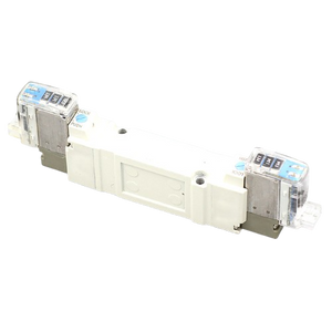 SMC SY51205LZD01 (SY5120-5LZD-01) - 5 Port Solenoid Valve, 24 VDC Coil, Slotted Locking Override