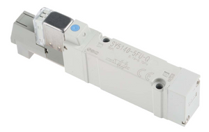 SMC SY71405WOUQ (SY7140-5WOU-Q) - 5-Port Solenoid Valve, 5/3 Pressure Center Solenoid, M8 Connector Base Mounted