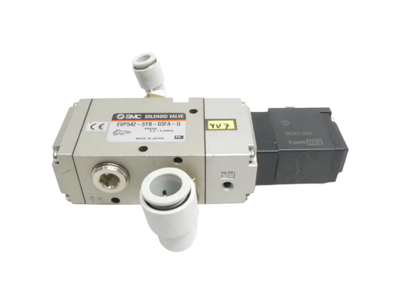 SMC EVP5425YO03FAQ (EVP542-5YO-03FA-Q) 3 Port Pilot Operated Poppet Solenoid Valve, Body Ported