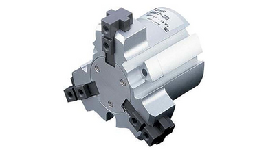 SMC MHSL350D (MHSL3-50D) - Air Gripper, Parallel Style, Slide Guide Type, Round Body, 3-Finger Long Stroke, 50 mm Bore, 3-Finger Long Stroke Type