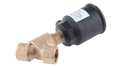 ASCO E290B010 - Angle-Body Pressure-Operated Piston Valve, G1 2/2 N/C, Bronze