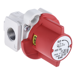 SMC VHS20F02AB (VHS20-F02A-B) Pressure Relief 3 Port Valve With Locking Holes