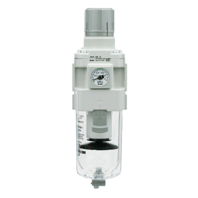 SMC AW20N02BG2ND (AW20-N02BG-2N-D) - Modular Filter Regulator, NPT1/4 Port, With Round Pressure Gauge