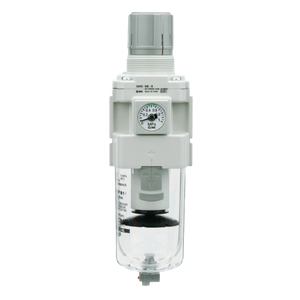 SMC AW20N02BG2ND (AW20-N02BG-2N-D) - Modular Filter Regulator, NPT1/4 Port, With Round Pressure Gauge