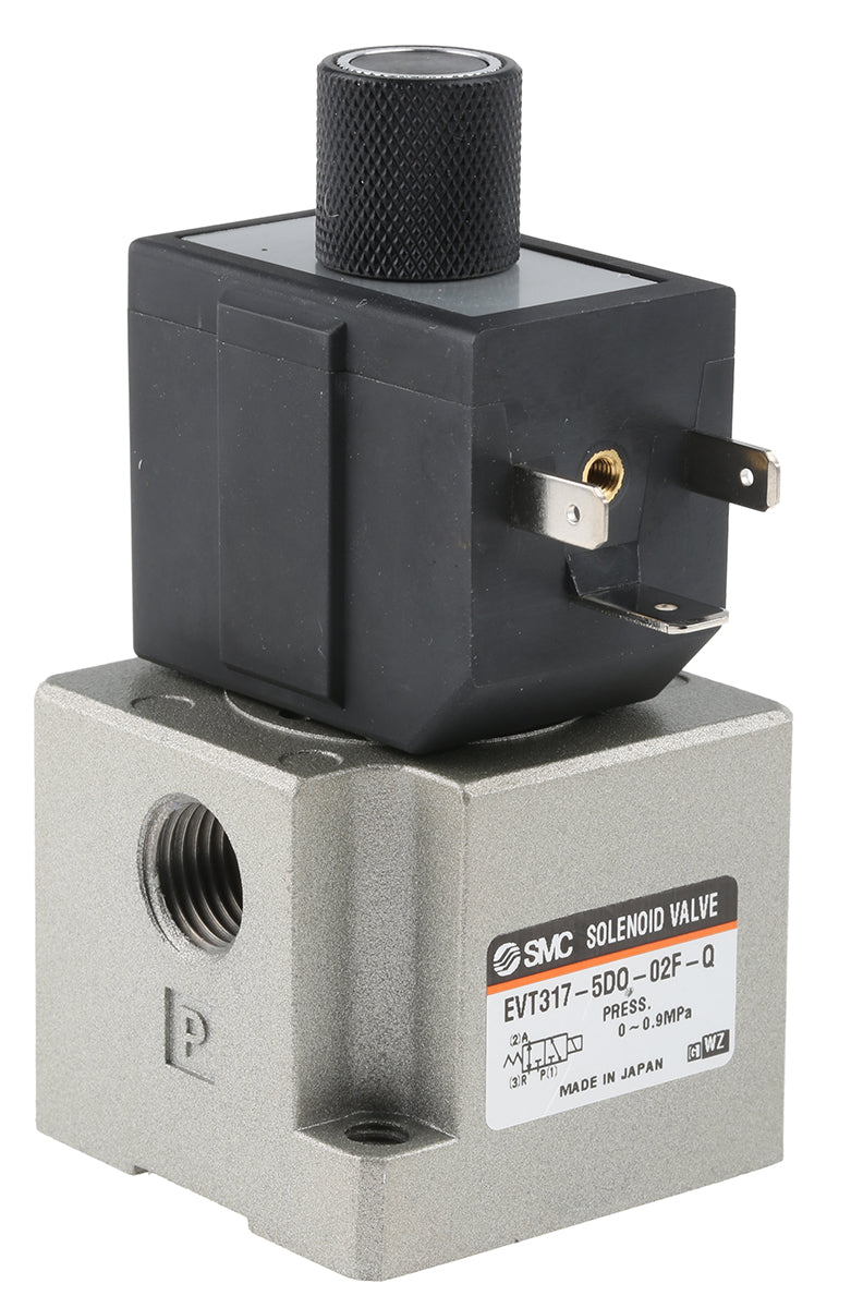 SMC EVT3175DO02FQ (EVT317-5DO-02F-Q) 3 Port Solenoid Valve
