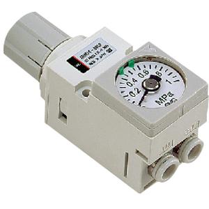 SMC ARM1018BG1 (ARM10-18-BG-1) - Compact Manifold Regulator, Single Unit Type, Elbow Fitting, Low-Pressure