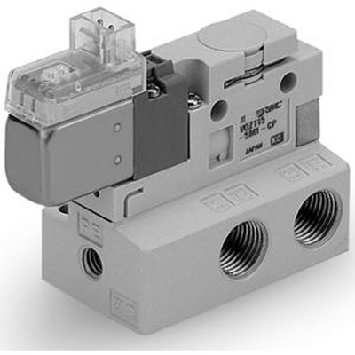 SMC VQZ115K5M101T (VQZ115K-5M1-01T) - 3 Port Solenoid Valve, Rc1/8 NPTF Port, M Plug Connector