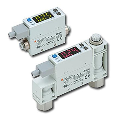 SMC PFM711N02LAA (PFM711-N02L-A-A) - 2-Colour Display Digital Flow Switch, NPT1/4 Port, 2 to 100 L/min