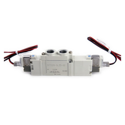 SMC SY73205LZ02 (SY7320-5LZ-02) - 5-Port Solenoid Valve, 5/3 Closed Center Solenoid, Rc1/4 Port
