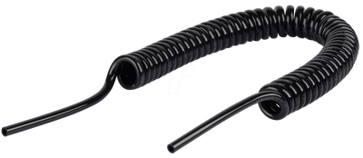 SMC TCU0604B1 (TCU0604B-1) - Polyurethane Coil Tubing, Ø6 x Ø4, Black 1 Core