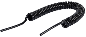 SMC TCU0604B1 (TCU0604B-1) - Polyurethane Coil Tubing, Ø6 x Ø4, Black 1 Core
