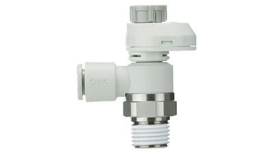 SMC AS2201F0206SA (AS2201F-02-06SA) - Speed Controller, R1/4 x tube 6 mm w/ sealant, Meter-out elbow Speed Controller
