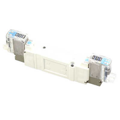 SMC SY51205LZD01 (SY5120-5LZD-01) - 5 Port Solenoid Valve, 24 VDC Coil, Slotted Locking Override