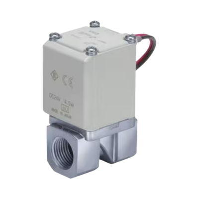 SMC VX234GGAXCC - Direct Operated 2 Port Solenoid Valve for Medium Vacuum, 1/2 Port, 24 VDC Coil