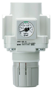 SMC AR20KF02ED (AR20K-F02E-D) - Modular Regulator, G1/4 Port, Backflow Square Embedded Gauge
