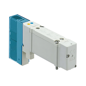 SMC SY53205YOC6FQ (SY5320-5YO-C6F-Q) - 5 Port Solenoid Valve, 24 VDC Coil, 3 Position Closed Center
