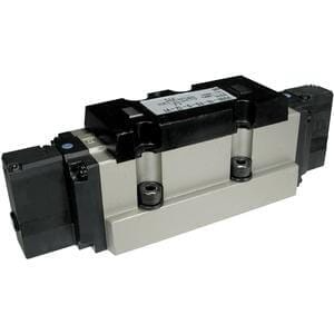 SMC VSR82FGS3VZQ (VSR8-2-FG-S-3VZ-Q) - 5 Port Solenoid Valve, ISO 15407-2 Standard, Individual Pilot Exhaust