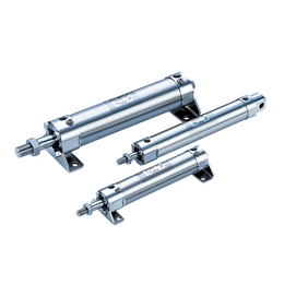 SMC CDG5BN20TFSV150 (CDG5BN20TFSV-150) Stainless Steel Round Body Air Cylinder