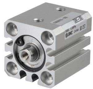SMC CDQSB2010DCM (CDQSB20-10DCM) - Compact Air Cylinder, 20mm Bore, 10mm Stroke
