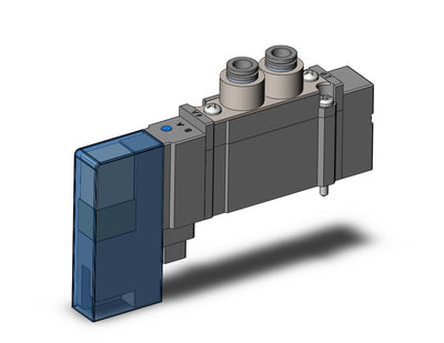 SMC SY51315Z1C6 (SY5131-5Z1-C6) - 5 Port Solenoid Valve, 24 VDC Positive Common Coil, Metal Seal Top Ported Valve