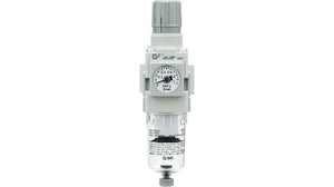 SMC AW20F02EB (AW20-F02E-B) - Modular Filter Regulator, G1/4 Port, With Square Embedded Pressure Gauge