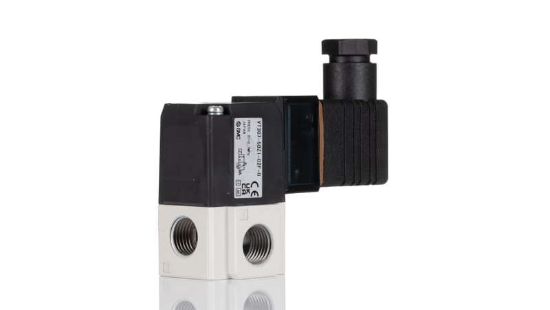 SMC VT3075DZ102FQ (VT307-5DZ1-02F-Q) 3 Port Solenoid Valve, Direct Operated Poppet Type