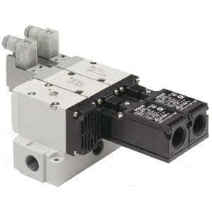 SMC VP7445YZ104FMX555 (VP744-5YZ1-04F-M-X555) - Residual Pressure Release Valve, G1/2 Port, M12 Connector