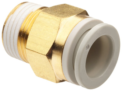SMC KQ2H0602AS (KQ2H06-02AS) - One-touch Male Connector, Ø6 Tube, R1/4 Thread