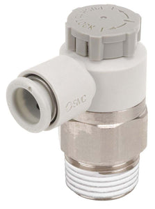SMC AS1201FM5E06A (AS1201F-M5E-06A) - Speed Controller, M5 x tube 6 mm, Push-lock elbow Speed Controller