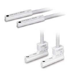 SMC DM9BW (D-M9BW) - 2-Color Indication Solid State Auto Switch, 24 VDC 2-Wire Type, 0.5 m Lead Wire