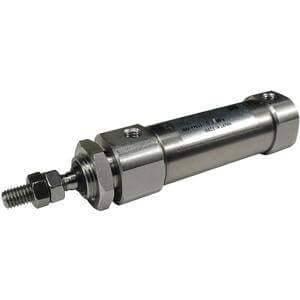 SMC CDJ5B16SV100B (CDJ5B16SV-100-B) - Stainless Steel Air Cylinder, 16 mm Bore, 100 mm Stroke