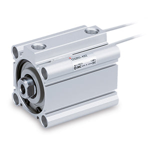 SMC CDQ2B50TF20DZ (CDQ2B50TF-20DZ) - Compact Air Cylinder, 50mm Bore, 20mm Stroke