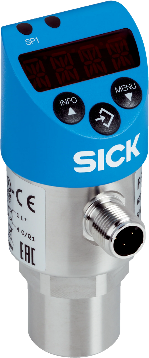 SICK PBS2-CB1X0SG2SS0LMA0Z - PBS plus Electronic Pressure Sensor, -1...0 bar vacuum, 2x PNP/NPN + IO-Link