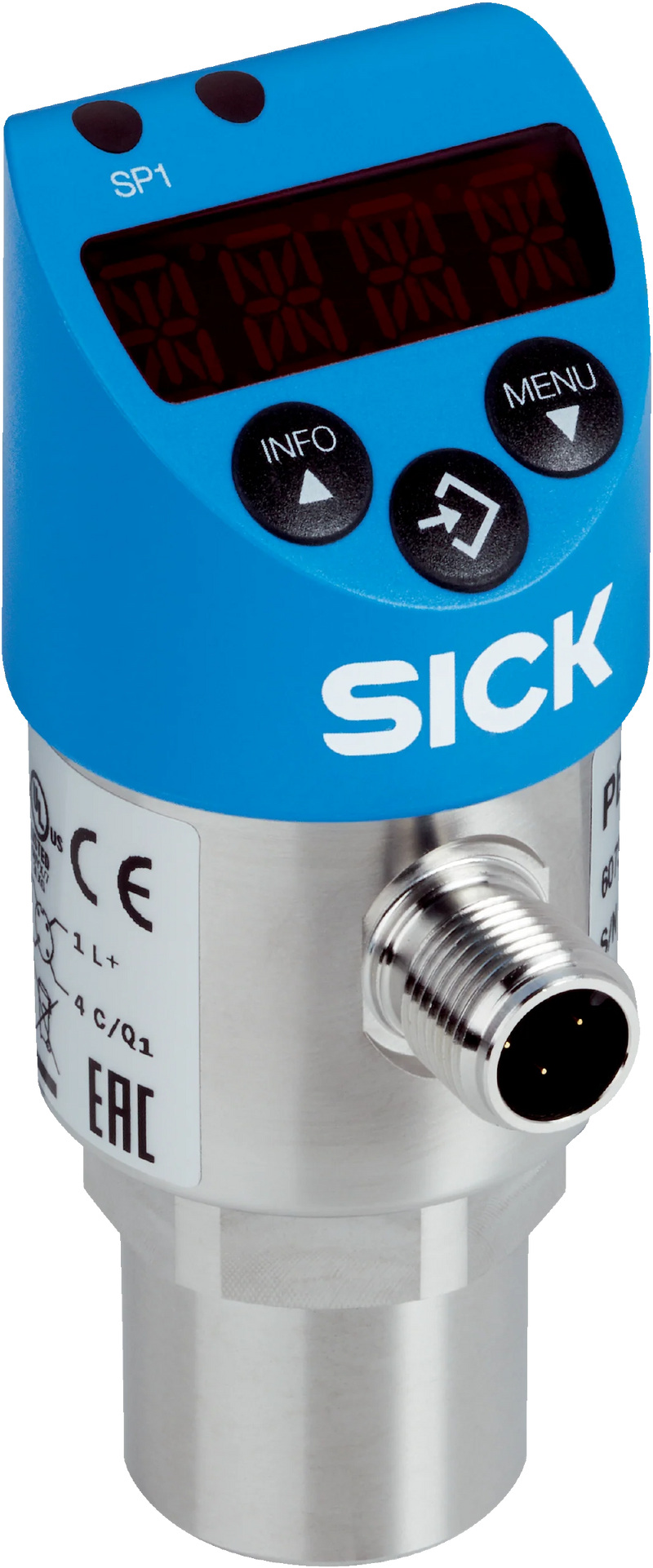 SICK PBS2-CB1X0SG2SS0LMA0Z - PBS plus Electronic Pressure Sensor, -1...0 bar vacuum, 2x PNP/NPN + IO-Link