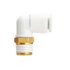 SMC KQ2L0601AS (KQ2L06-01AS) - One-Touch Fitting Male Elbow With Sealant, Ø6 mm Tube O.D., R1/8 Male Elbow With Sealant
